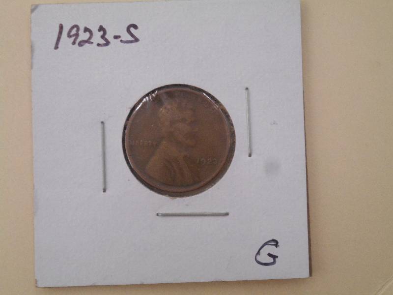 lot 96 image: 1923 S - Lincoln Wheat Cent