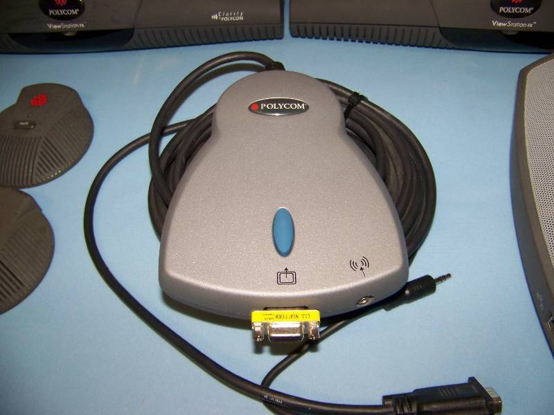 lot 49 image: Polycom, Teleconferencing, (3) NTSC Cameras, (10) Mic Pods, VGA Adapter and Image Scan Converter