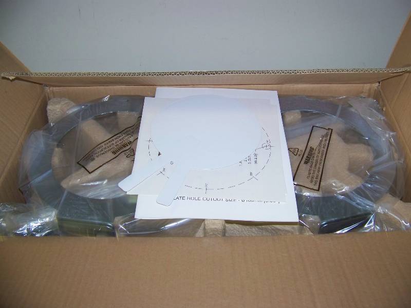 lot 41 image: (Pair) Tannoy, CVS4, Micro Ceiling Speakers  Loudspeakers with CeilingTile Brackets - BRAND NEW in Original Box