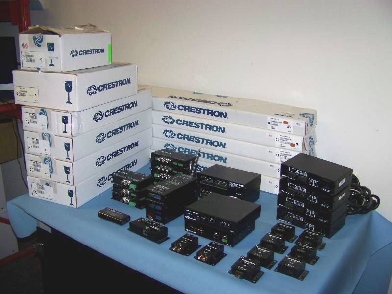 lot 61 image: Crestron, Interface Modules, Converters, Surface Mounts and Receiver