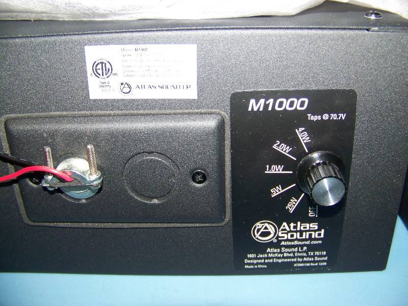 lot 45 image: (2) Atlas Sound, M1000, 8, Speakers  Loudspeakers - BRAND NEW