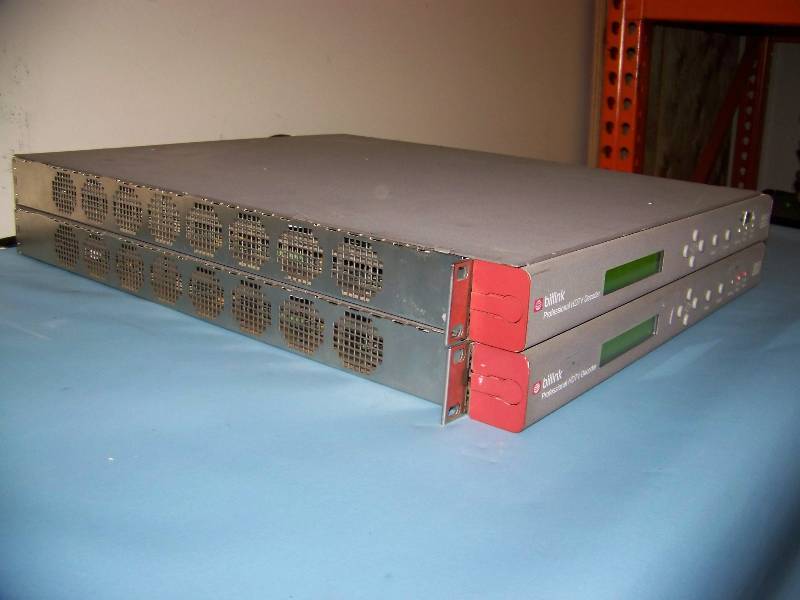 lot 97 image: (2) Digital Vision, Bitlink, Professional HDTV Satellite Decoders