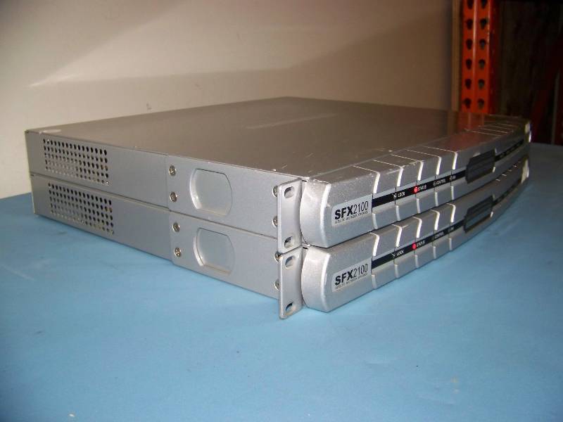 lot 105 image: (2) International Datacasting, SuperFlex, Satellite Receivers  Multimedia Appliances
