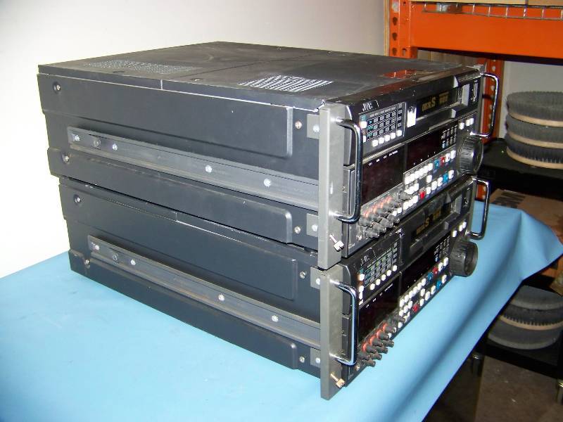 lot 113 image: (2) JVC, Digital S, D-9, 4 Channel, Editing Video Cassette Recorders