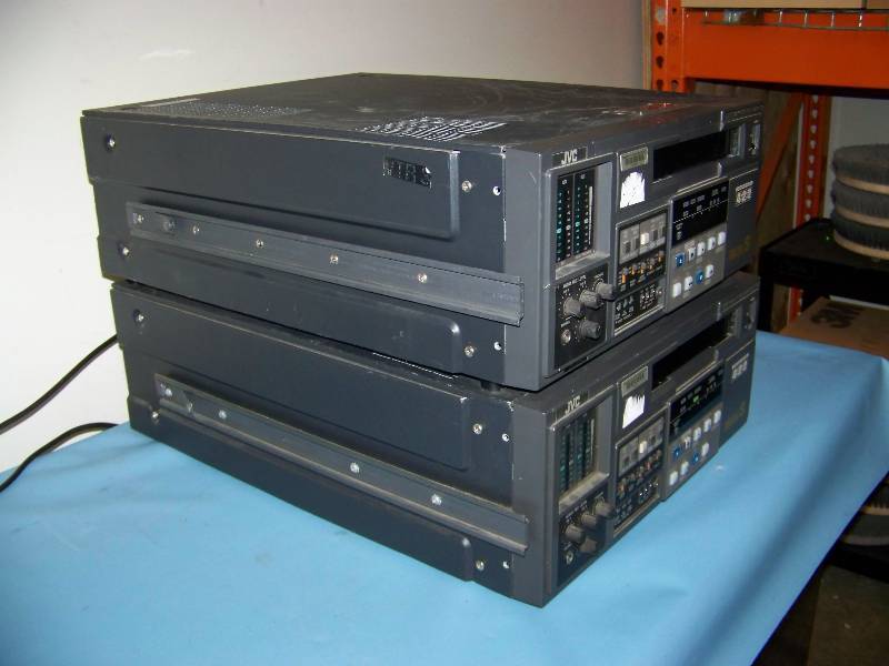 lot 115 image: (2) JVC, Digital S, D-9, 4 Channel, Editing Video Cassette Recorders