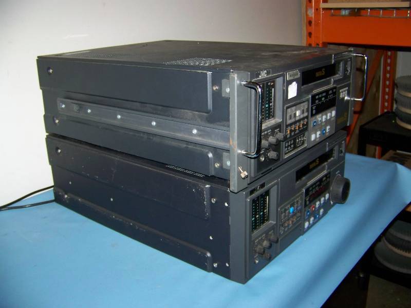 lot 116 image: (2) JVC, Digital S, D-9, 4 Channel, Editing Video Cassette Recorders