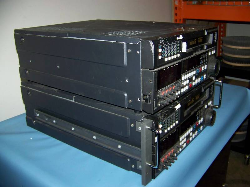 lot 114 image: (2) JVC, Digital S, D-9, 4 Channel, Editing Video Cassette Recorders