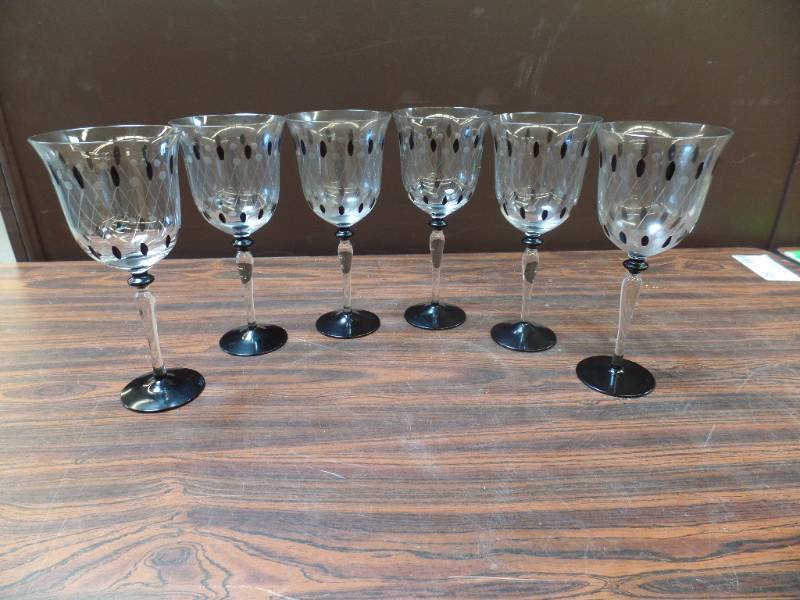 Hand Painted Crystal Stemware
