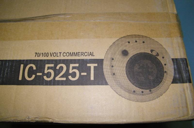 lot 21 image: New Pair of Klipsch IC-525-T (White) In-Ceiling Loudspeakers