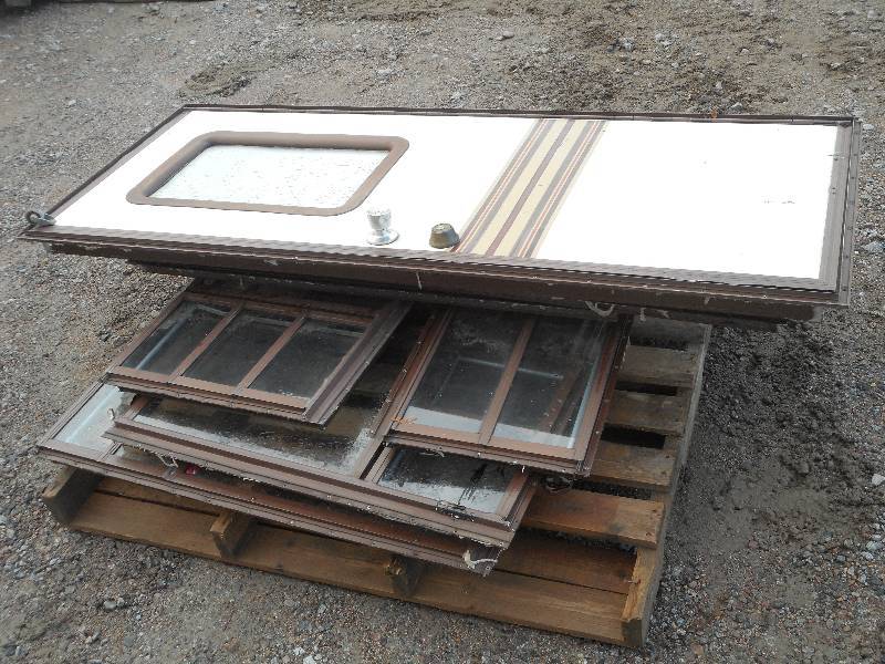 lot 11 image: Lot Of (8) Windows & (1) Door--Remo...