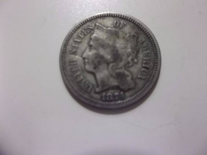 1874 3-Cent Nickel