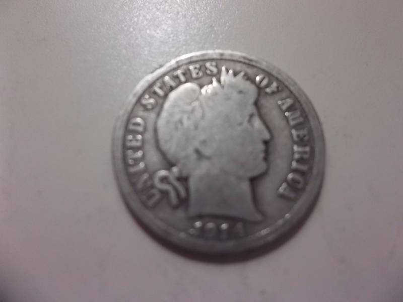 1914 D Barber Dime