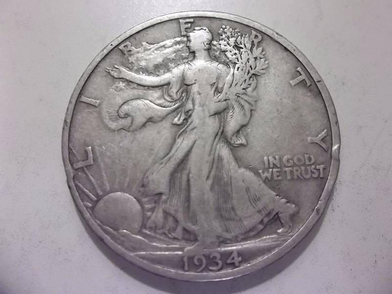 1934 S Walker Half Dollar
