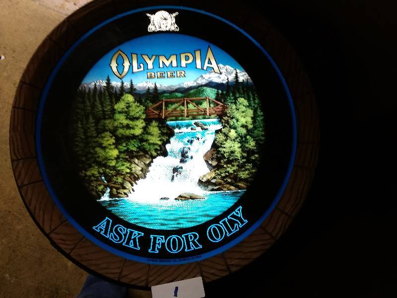Olympia Beer Motion Sign Estate Clean Out Auction 1 KBID
