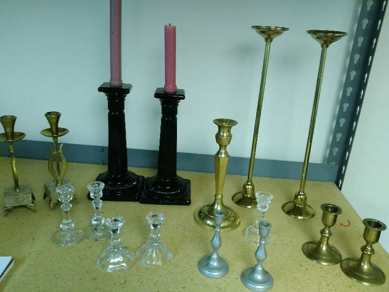 Large Lot of Candle Holders