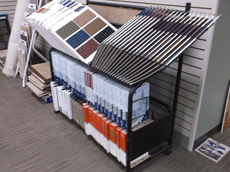 Carpet Display Stand And Samples