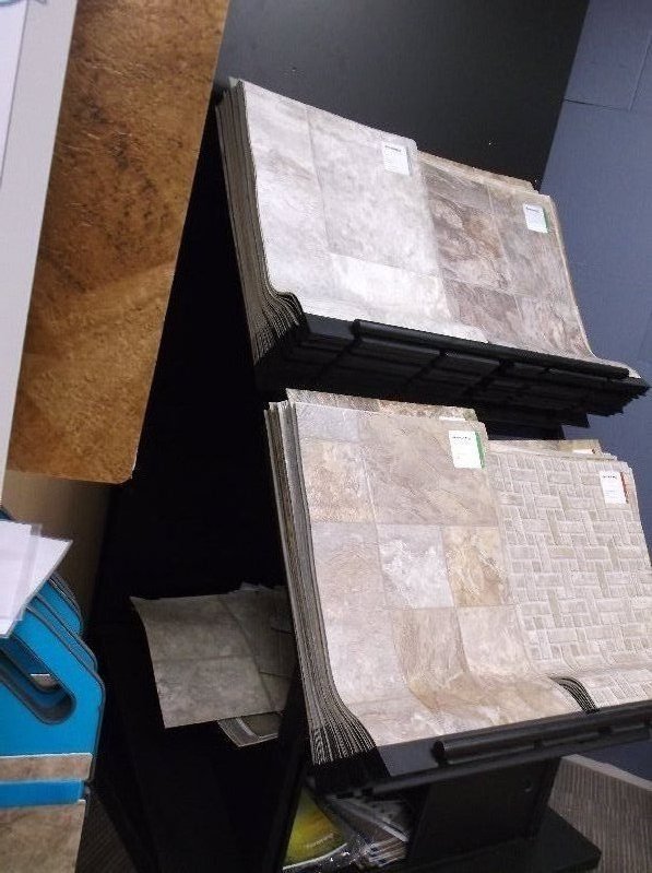 Vinyl Display Stand With Samples