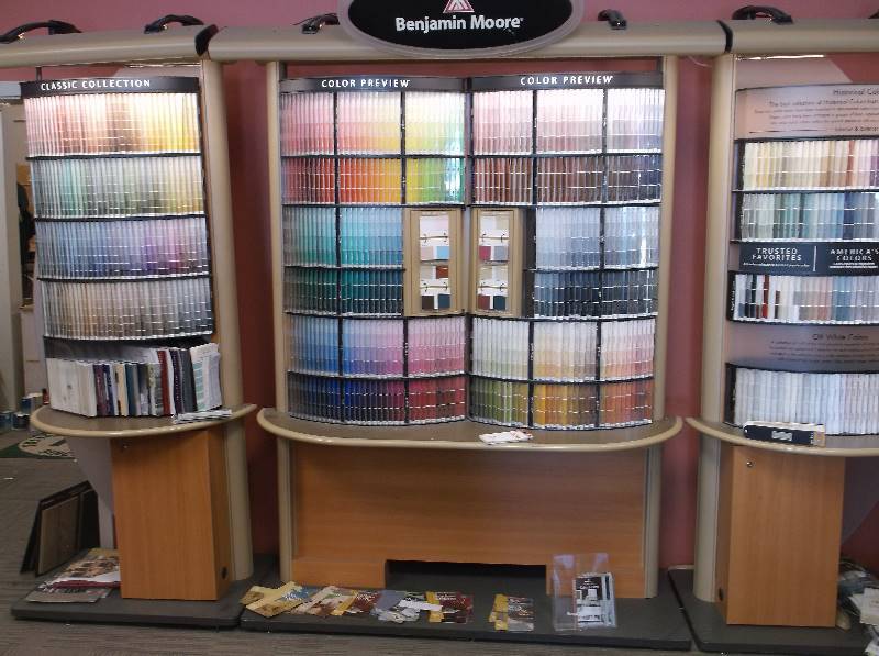 Color Sample Displsay Rack