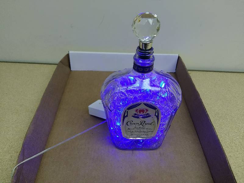 lot 16 image: Crown Royal Lighted Bottle
