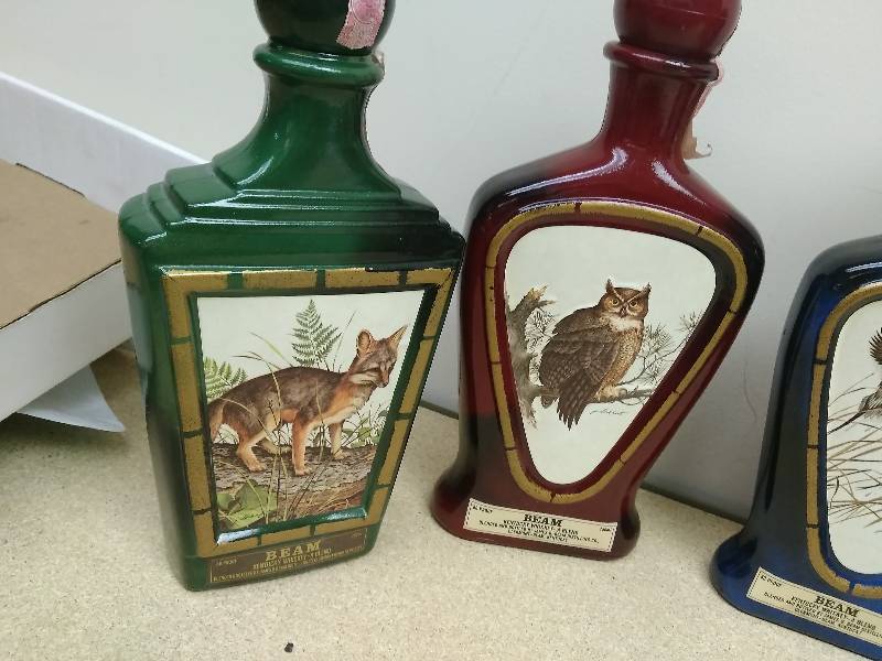 Jim Beam Wildlife Decanters Estate Clean Out 2 KBID