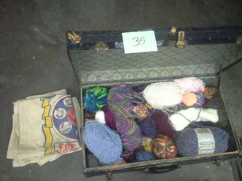 lot 35 image: Yarn(Suitcase Full)