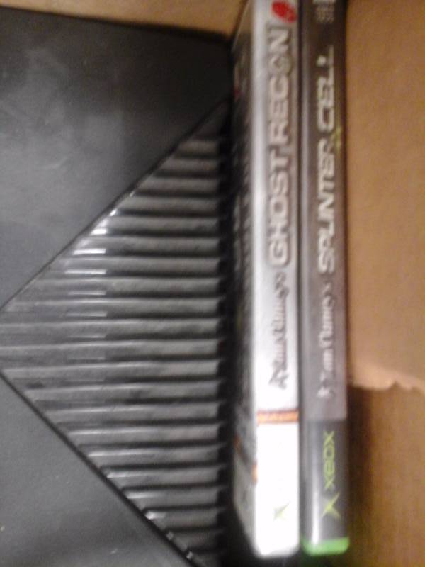 lot 98 image: Xbox with 2 controllers and Games