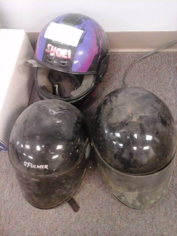 lot 110 image: Motorcycle Helmets(3)