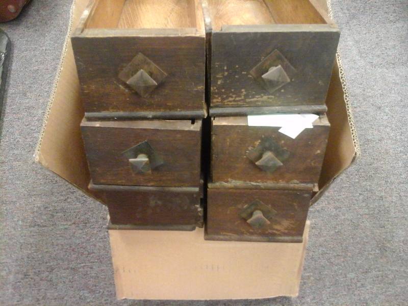 lot 133 image: Wood Storage Drawers(6)