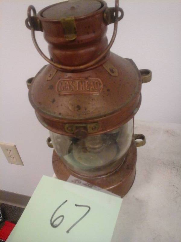 lot 67 image: Antique Oil Lamp