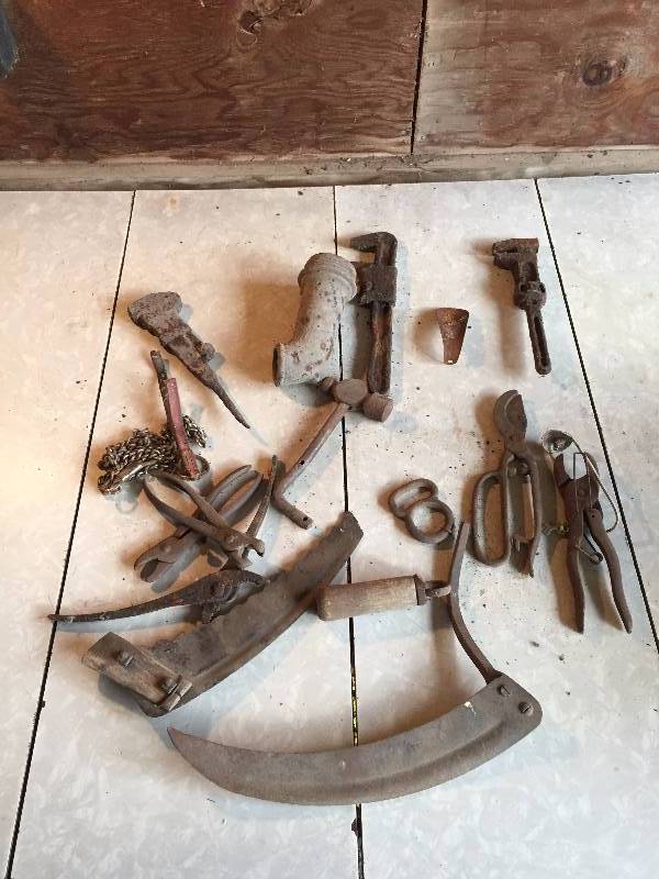 VINTAGE TOOLS AND OTHER ITEMS