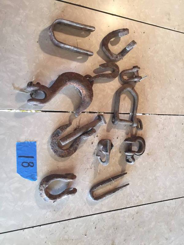 VINTAGE HOOKS AND OTHER U CLAMPS
