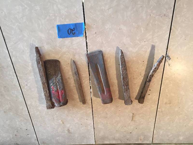 ANTIQUE CHISELS AND NAILS