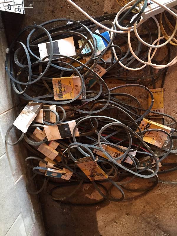 V BELTS TO MANY TO COUNT OVER 100