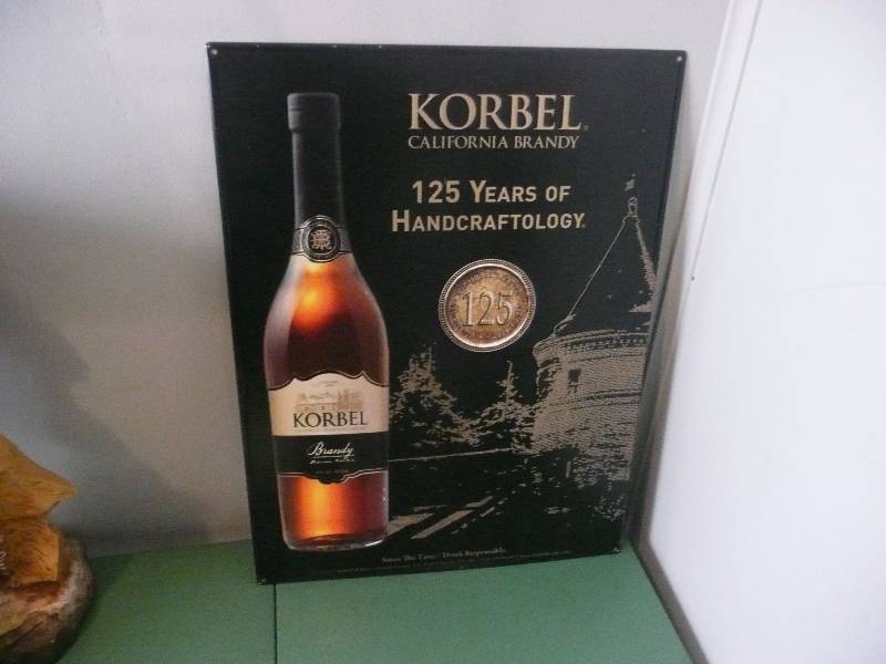 lot 33 image: KORBEL BRANDY TIN