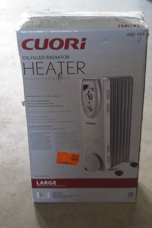 Cuori Oil Filled Radiator Heater | Moorhead Liquidation October Unused