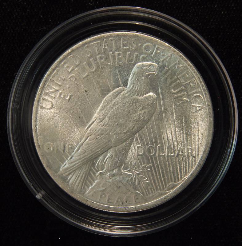 1922 PEACE SILVER DOLLAR UNC IN AIRTITE HOLDER