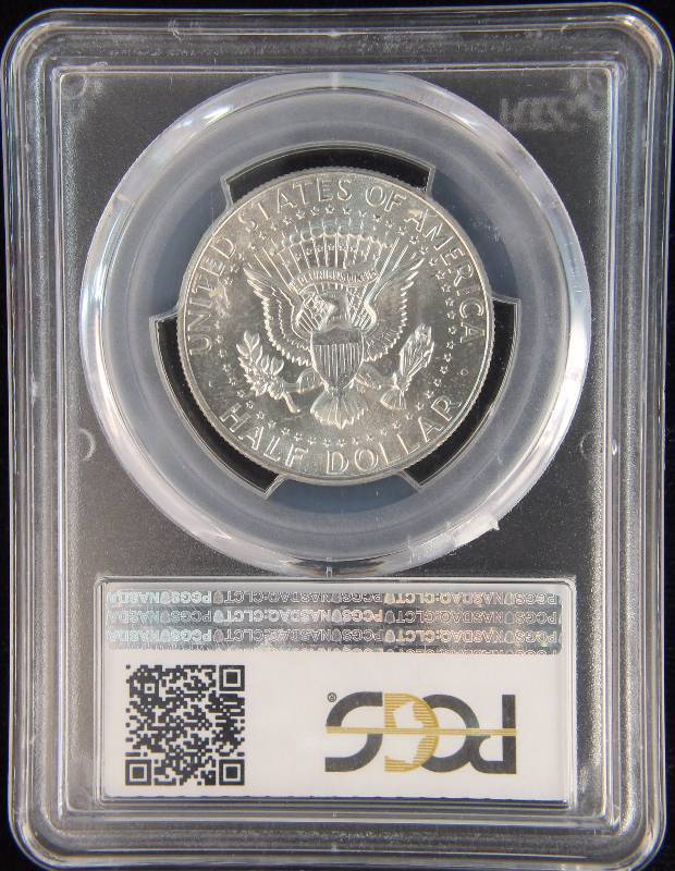 1968-D KENNEDY 40% SILVER HALF DOLLAR CERTIFIED MS64 BY PCGS