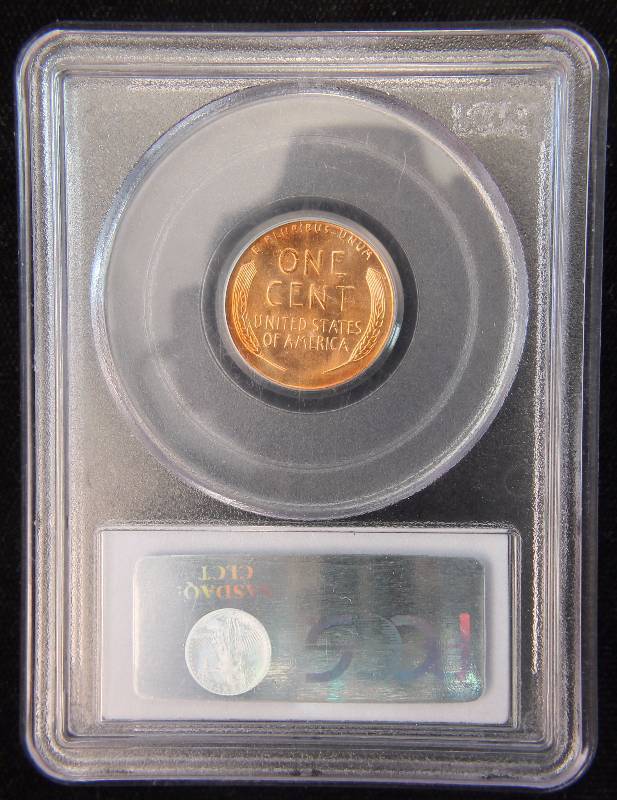1958-D US WHEAT CENT CERTIFIED MS66RD BY PCGS
