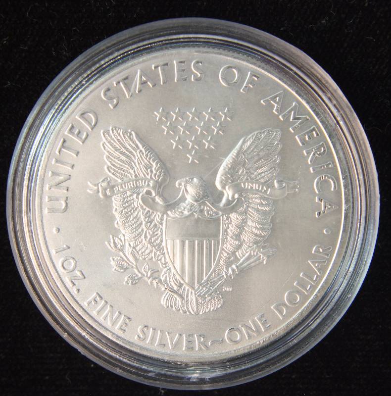 2012 AMERICAN SILVER EAGLE 1 TROY OZ. .999 FINE SILVER DOLLAR IN AIRTITE CAPSULE