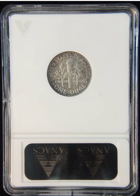 1955 ROOSEVELT SILVER DIME CERTIFIED MS66 BY ANACS