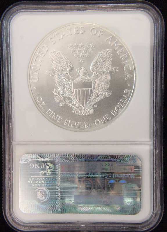 2009 AMERICAN SILVER EAGLE .999 FINE SILVER 1 TROY Oz. NGC MS69