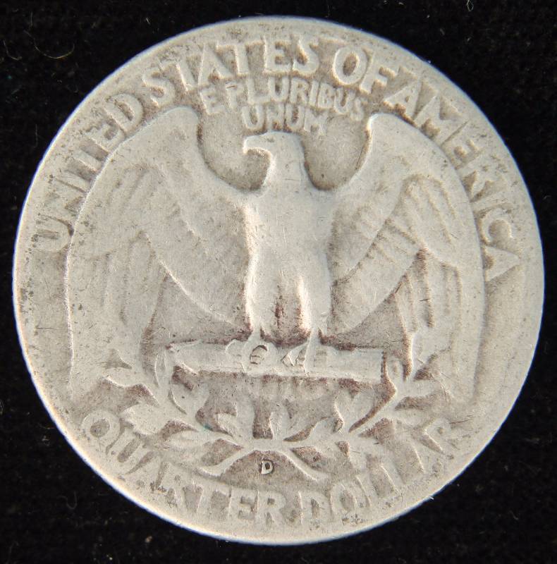1946-D WASHINGTON SILVER QUARTER FINE