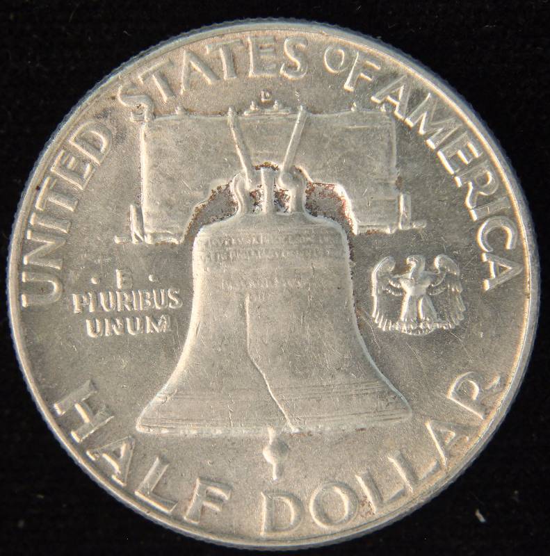 1963-D FRANKLIN SILVER HALF DOLLAR BU UNC