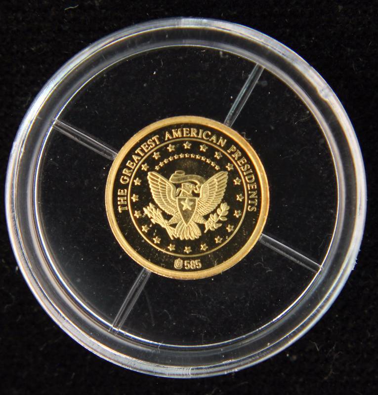 PROOF GOLD 12 GRAM (.5 G) .585 (14K) IN AIRTITE HOLDER