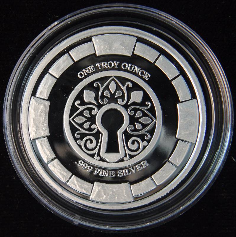 1 TROY OZ. .999 FINE SILVER PROOF NWT MINT STANSBERRY RESEARCH IN AIRTITE HOLDER
