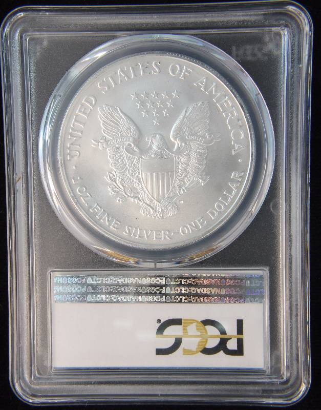 2005 AMERICAN SILVER EAGLE 1 TROY OZ. .999 FINE SILVER DOLLAR MS69 PCGS
