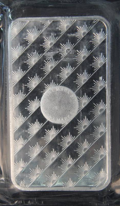5 TROY Oz. .999 FINE SILVER BAR SUNSHINE MINTING SEALED