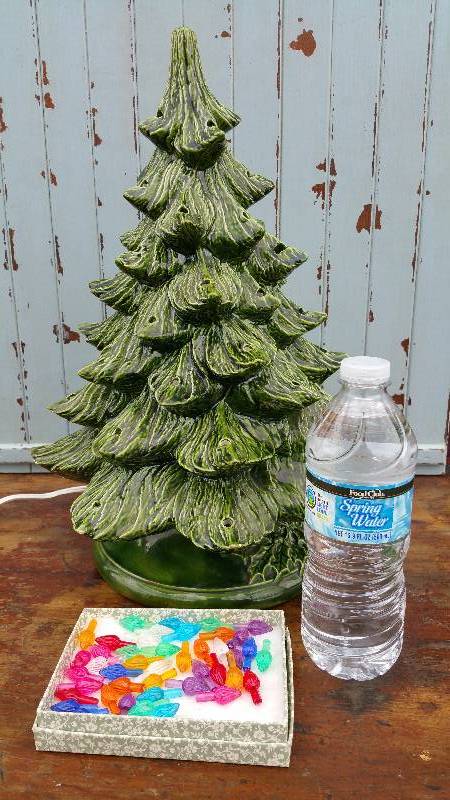 lot 70 image: Lighted Ceramic Christmas tree