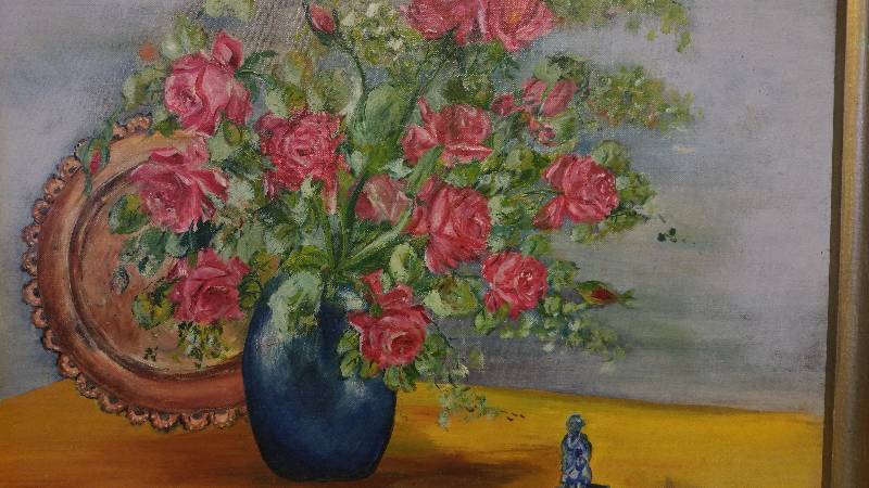 lot 103 image: Vintage Original Oil Painting - Framed