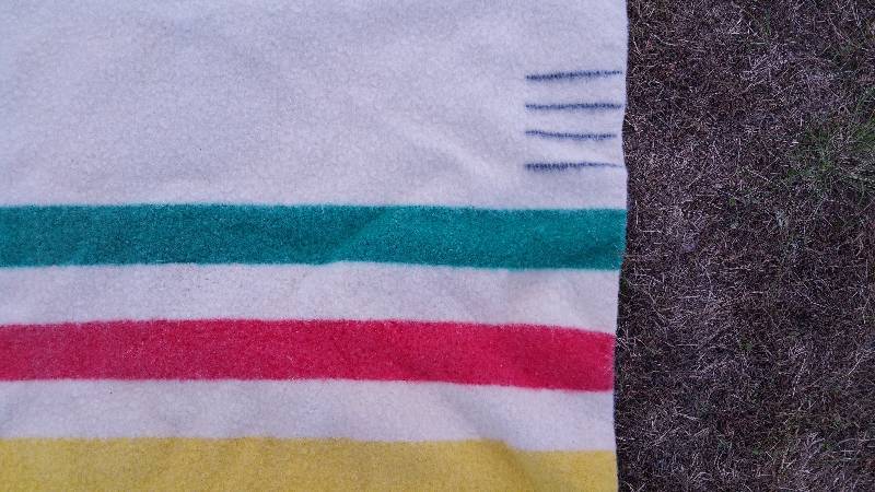 lot 113 image: Earlys Witney Point 4 Stripe Blanket